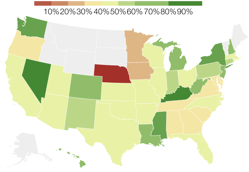 Percent of physicians who believe their region is at or has passed the peak of the outbreak, wave 6